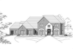 Colonial Exterior - Front Elevation Plan #411-356