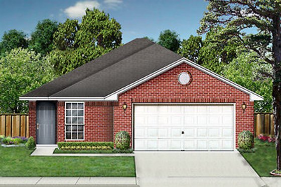 Exterior - Front Elevation for Traditional House Plan #84-241 - 3 bed, 2 bath