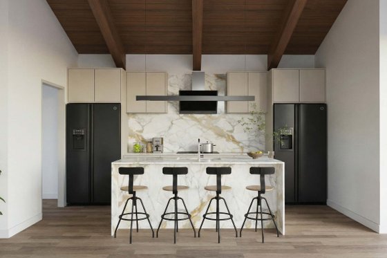Interior - Kitchen for Modern House Plan #923-471 - 3 bed, 2 bath