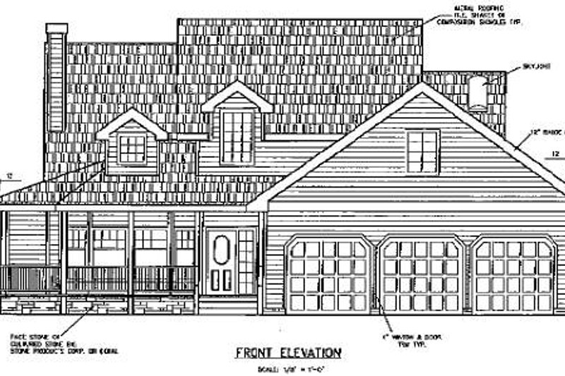 Dream House Plan - Exterior - Other Elevation for Country House Plan #60-569 - 3 bed, 3 bath