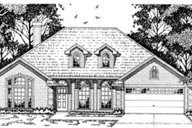 Traditional Style House Plan - 4 Beds 2 Baths 2079 Sq/Ft Plan #42-179 Exterior