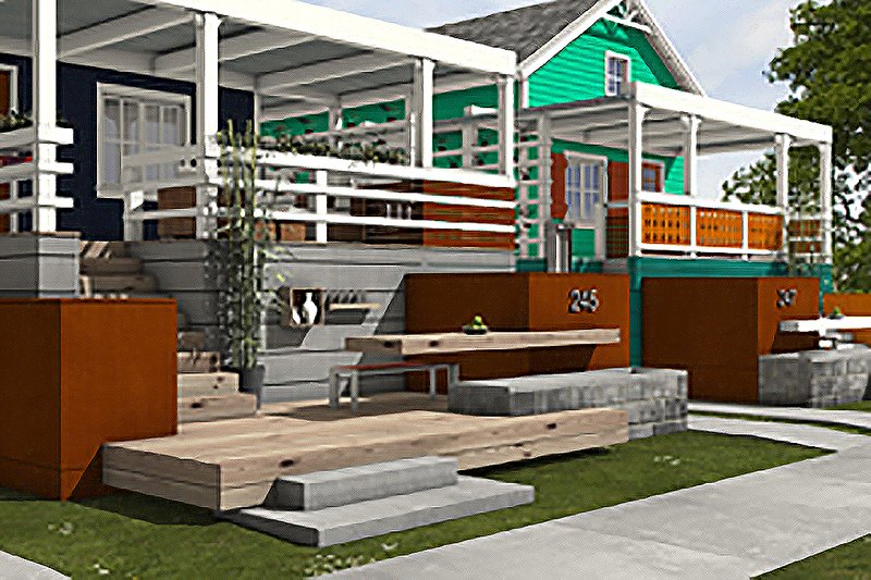 House Blueprint - Photo for Cottage House Plan #497-23 - 2 bed, 2 bath
