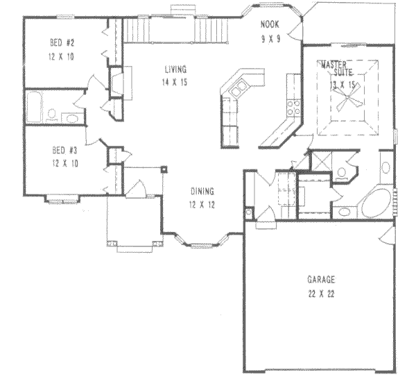 Traditional Floor Plan - Main Floor Plan #58-147