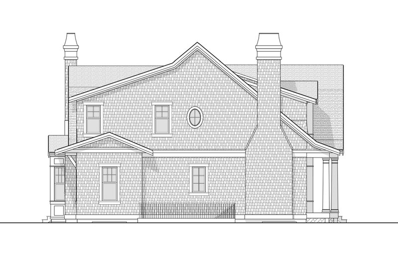 House Design - Exterior - Other Elevation for Colonial House Plan #1114-18 - 3 bed, 3.5 bath