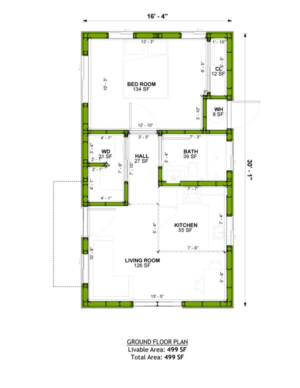 Ranch Floor Plan - Main Floor Plan #1106-145