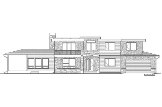 B/W elevation
