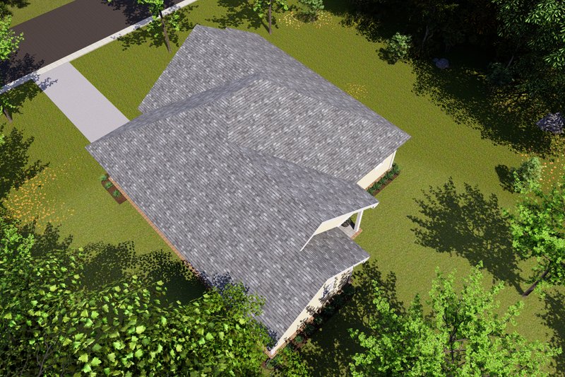 Architectural House Design - Exterior - Other Elevation 3 for Traditional House Plan #513-9 - 3 bed, 2 bath