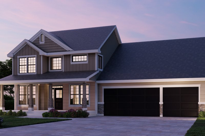 House Design - Exterior - Front Elevation 3 for Traditional House Plan #112-207 - 3 bed, 2.5 bath