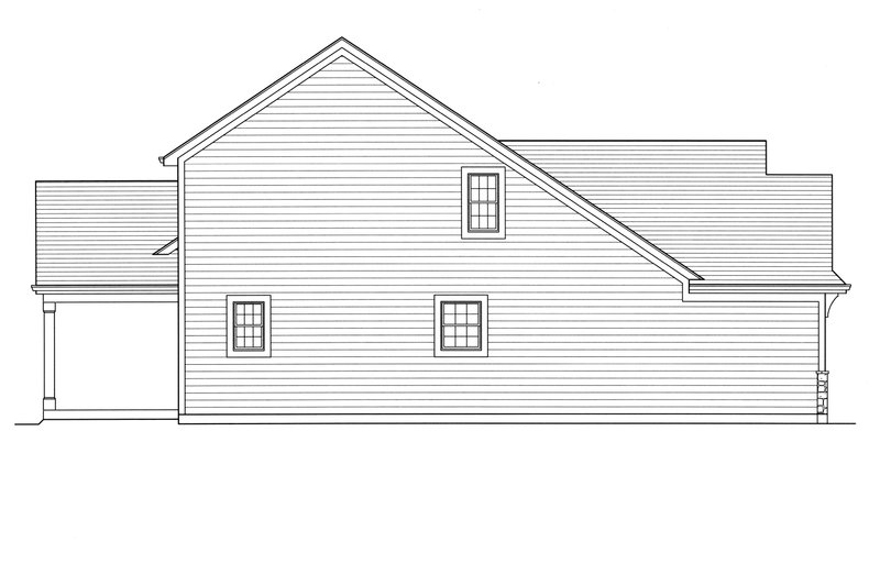 Dream House Plan - Exterior - Other Elevation 2 for Cottage House Plan #46-498 - 3 bed, 2.5 bath