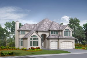 House Blueprint - Traditional Exterior - Front Elevation Plan #132-156