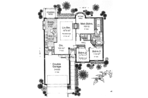 Floor Plan - Main Floor for Traditional House Plan #310-572 - 3 bed, 2 bath
