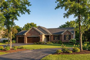 Ranch Exterior - Front Elevation Plan #22-467