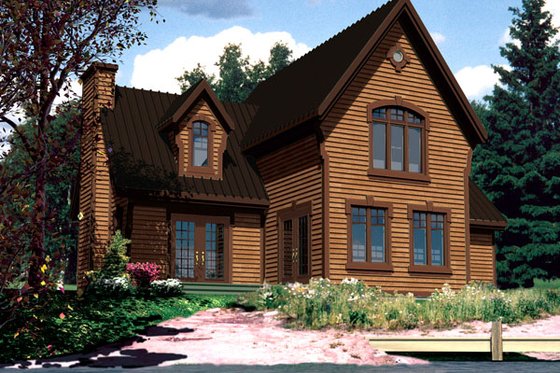 Exterior - Front Elevation for Country House Plan #138-361 - 4 bed, 2.5 bath