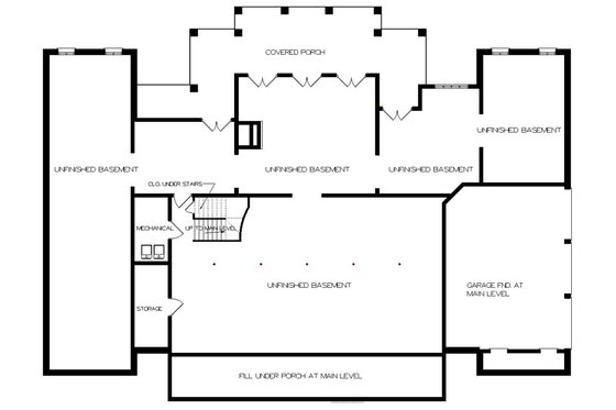 Floor Plan - Other Floor 1 for Southern House Plan #45-179 - 4 bed, 6 bath