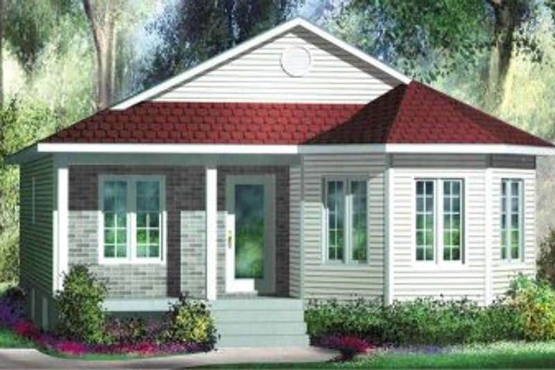 Traditional Style House Plan - 2 Beds 1 Baths 1049 Sq/Ft Plan #25-4134