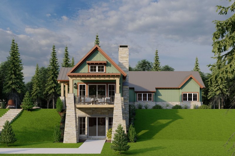 Home Plan - Exterior - Other Elevation 1 for Craftsman House Plan #923-73 - 3 bed, 3.5 bath