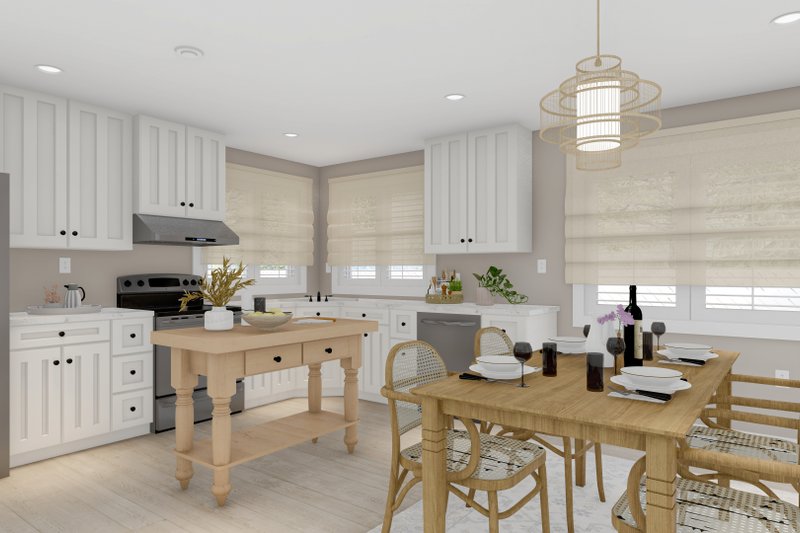 House Blueprint - Interior - Kitchen 1 for Cottage House Plan #1060-177 - 3 bed, 2 bath