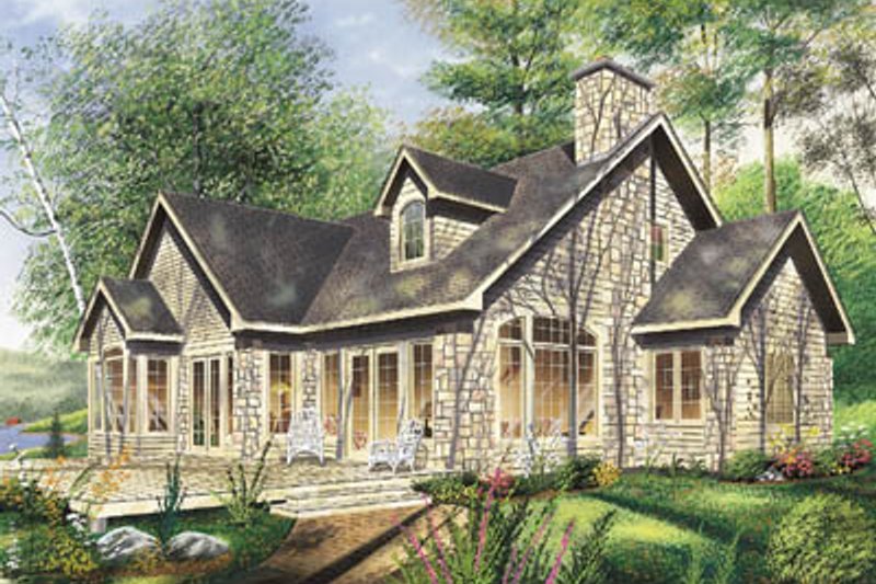 Traditional Style House Plan - 4 Beds 2 Baths 2037 Sq/Ft Plan #23-254