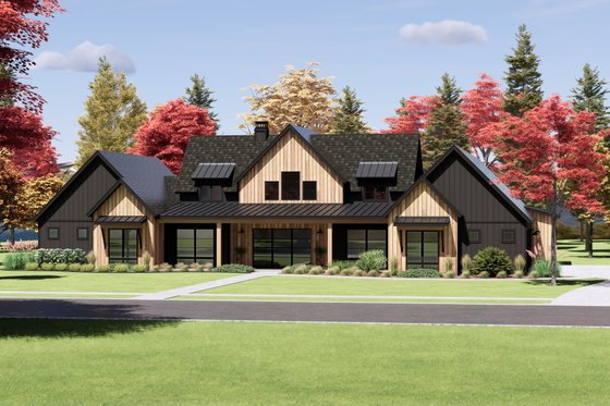 Exterior - Front Elevation 4 for Farmhouse House Plan #1096-30 - 4 bed, 4.5 bath