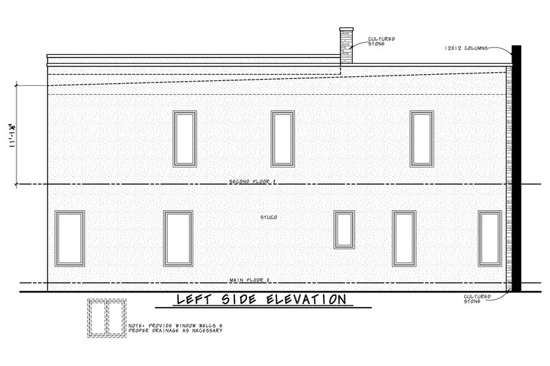 Home Plan - Exterior - Other Elevation for Modern House Plan #20-2521 - 4 bed, 3.5 bath