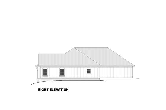 Exterior - Other Elevation 1 for Farmhouse House Plan #1117-31 - 3 bed, 2 bath