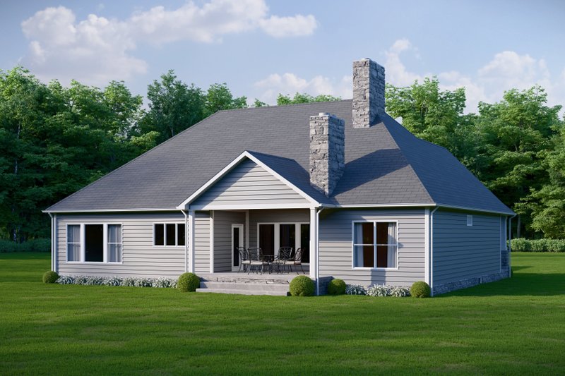 Home Plan - Exterior - Rear Elevation for Craftsman House Plan #1089-63 - 3 bed, 2.5 bath