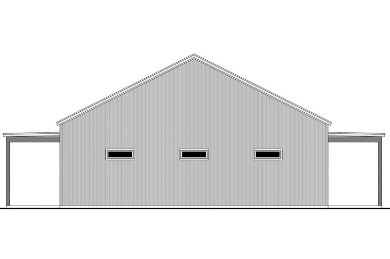 House Plan Design - Exterior - Other Elevation for Barndominium House Plan #430-403 - 2 bed, 2 bath
