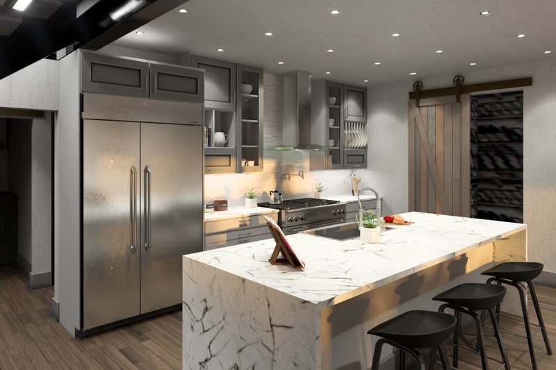 House Design - Interior - Kitchen for Barndominium House Plan #120-283 - 3 bed, 2 bath