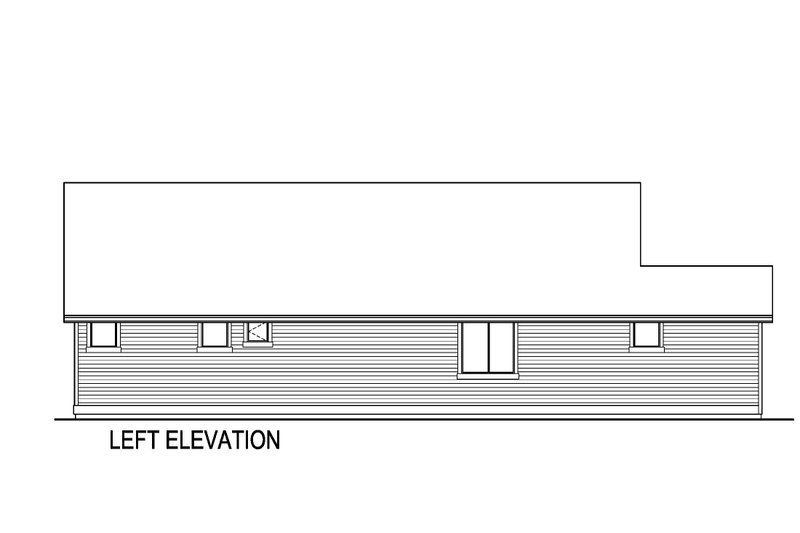 Dream House Plan - Exterior - Other Elevation for Ranch House Plan #569-70 - 3 bed, 2 bath
