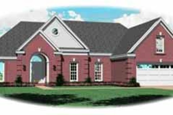 Exterior - Front Elevation for Traditional House Plan #81-299 - 3 bed, 2 bath