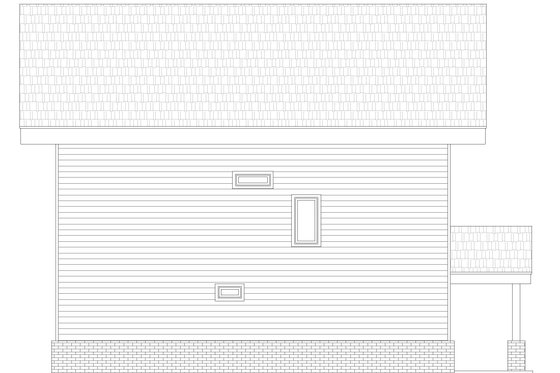 Exterior - Rear Elevation for Contemporary House Plan #932-503 - 3 bed, 3.5 bath