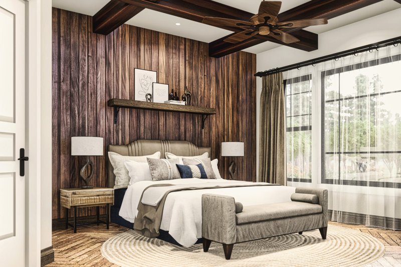 Dream House Plan - Interior - Master Bedroom for Ranch House Plan #54-590 - 2 bed, 2.5 bath