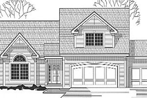 Traditional Exterior - Front Elevation Plan #67-393