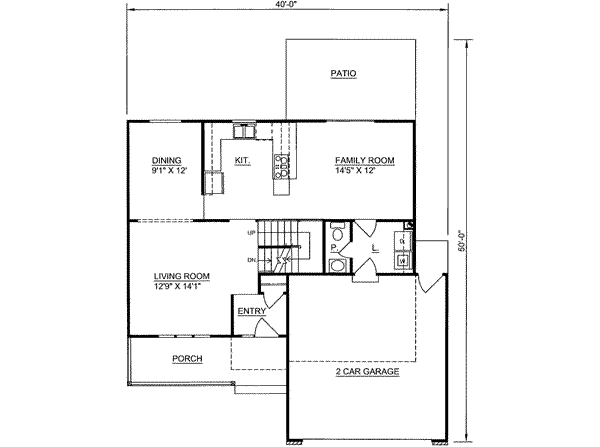 Traditional Floor Plan - Main Floor Plan #116-212