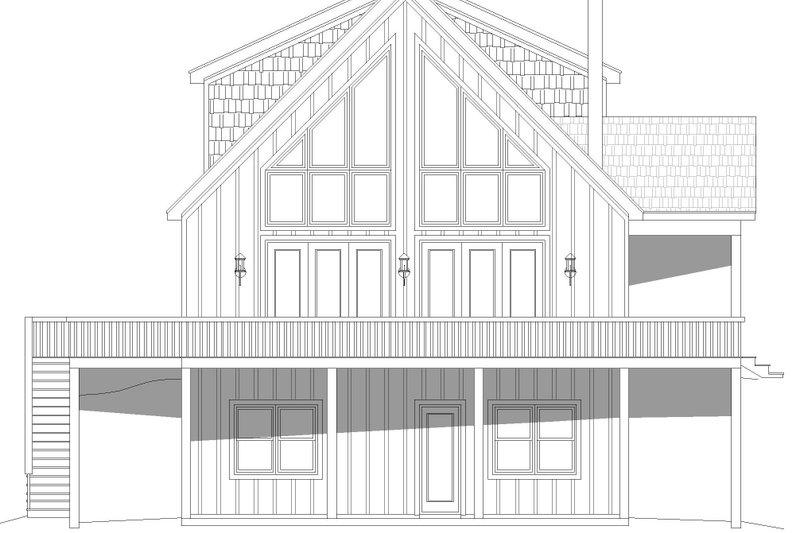 House Blueprint - Exterior - Other Elevation for Country House Plan #932-869 - 4 bed, 3.5 bath