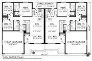 Traditional Style House Plan - 2 Beds 2 Baths 2514 Sq/Ft Plan #70-891 