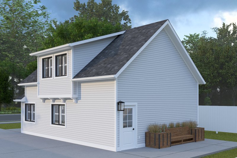 Dream House Plan - Exterior - Rear Elevation for Craftsman House Plan #1060-286 - 3 bed, 2 bath