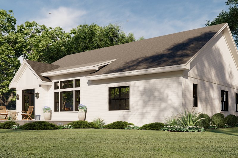 House Blueprint - Exterior - Rear Elevation for Traditional House Plan #51-1179 - 3 bed, 2 bath