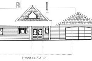 Exterior - Other Elevation for Cabin House Plan #117-512 - 2 bed, 3 bath