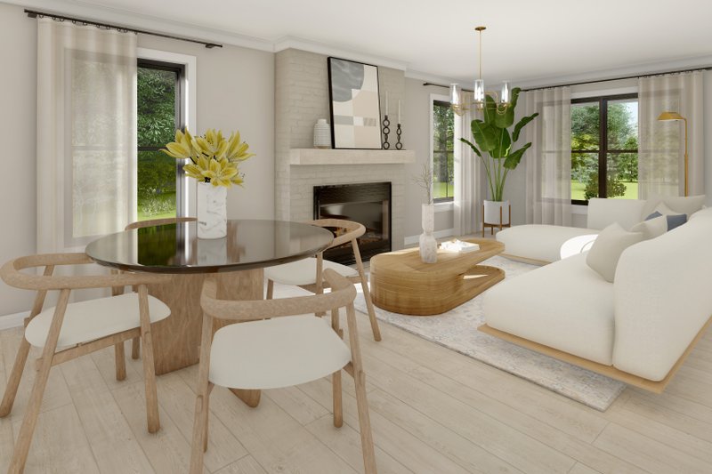 House Plan Design - Interior - Dining Room for Farmhouse House Plan #1117-15 - 2 bed, 1 bath