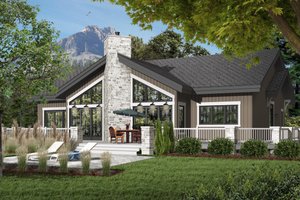 Exterior - Front Elevation 3 for Contemporary House Plan #23-2263 - 4 bed, 3 bath