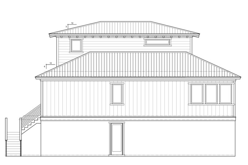 House Plan Design - Exterior - Other Elevation 2 for Beach House Plan #938-128 - 3 bed, 3.5 bath