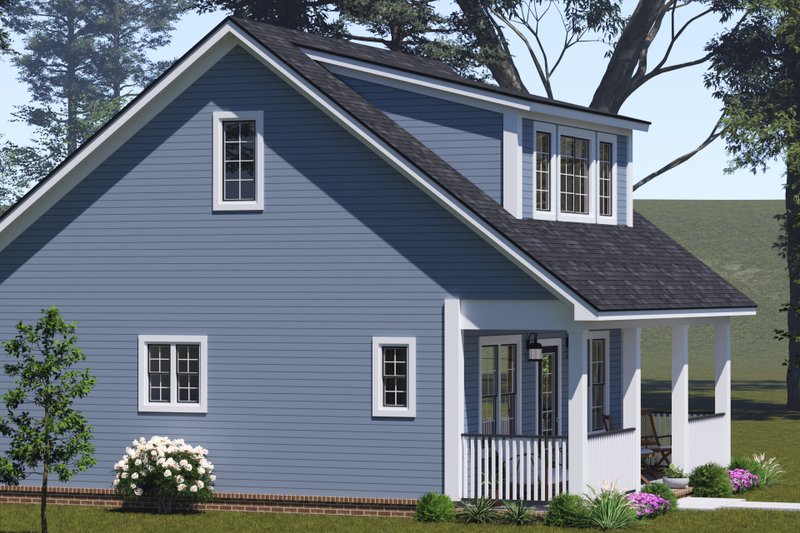 House Plan Design - Exterior - Other Elevation 2 for Cottage House Plan #513-2389 - 2 bed, 2 bath