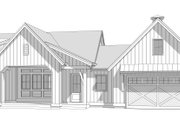 Farmhouse Style House Plan - 3 Beds 2 Baths 1458 Sq/Ft Plan #1114-74 Exterior 