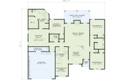European Style House Plan - 3 Beds 2 Baths 2063 Sq/Ft Plan #17-584 