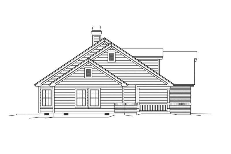 Home Plan - Exterior - Other Elevation 1 for Country House Plan #57-696 - 3 bed, 2 bath