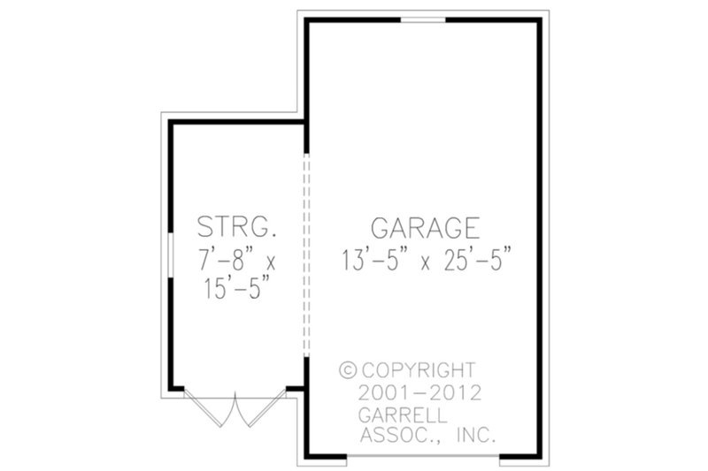 House Blueprint - Floor Plan - Other Floor for Cottage House Plan #54-596 - 3 bed, 2 bath