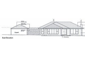 Exterior - Other Elevation 3 for Ranch House Plan #496-6 - 3 bed, 2 bath