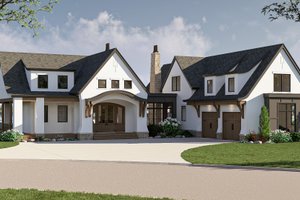 European Exterior - Front Elevation Plan #455-361
