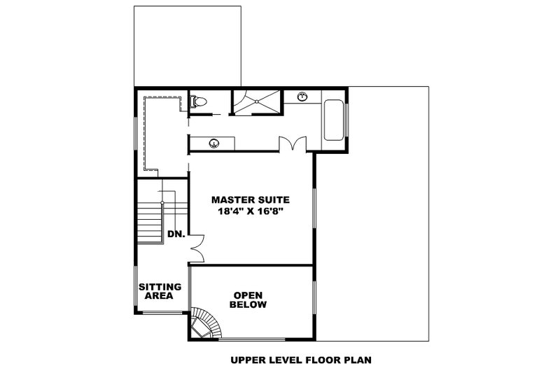 Dream House Plan - Floor Plan - Upper Floor for Contemporary House Plan #117-927 - 3 bed, 3.5 bath